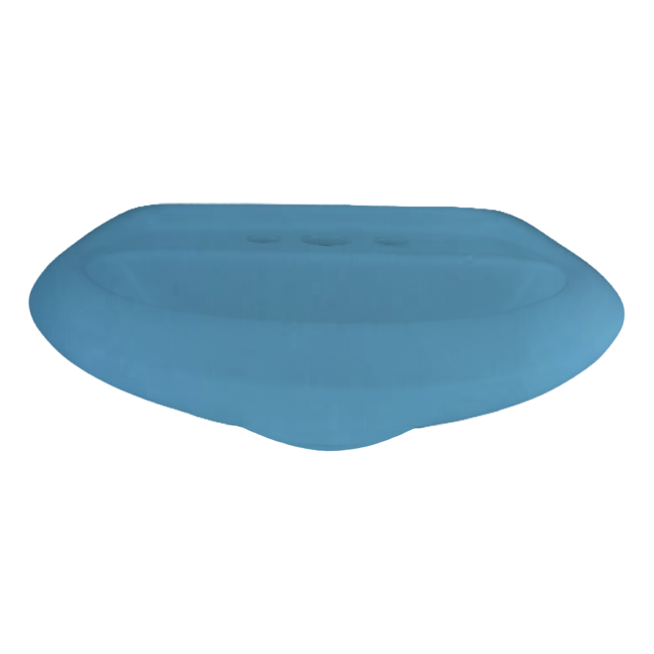 Lavabo para Pedestal Dinastía Azul Holanda Cerámica Lav103Eco, PM8124