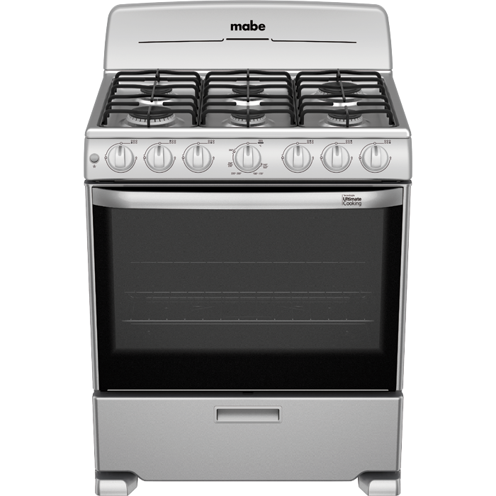 Estufa Mabe Em7646Bsis2 / Em7646Bsis1 6 Quemadores Plata Mercury Gas Lp