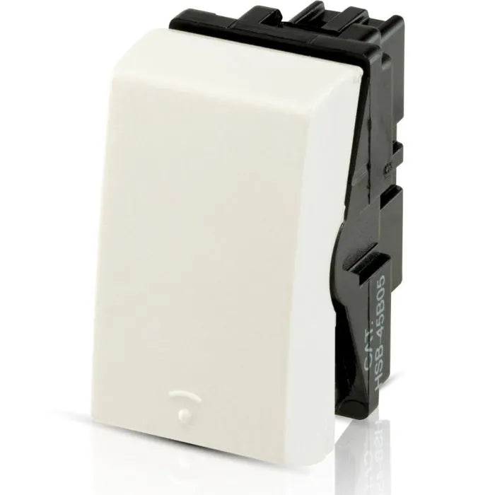Interruptor Apagador Sencillo Scudetto Blanco Brillante Hsb-45B01, PP2732