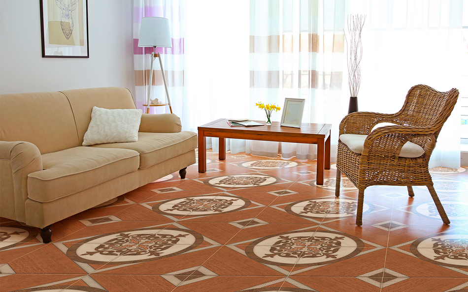 Piso Cerámico Linares Terracota 35.7X35.7 Cm Vitromex Cobertura: 1.78 M² Por Caja Pq55312, (Precio Por Metro)