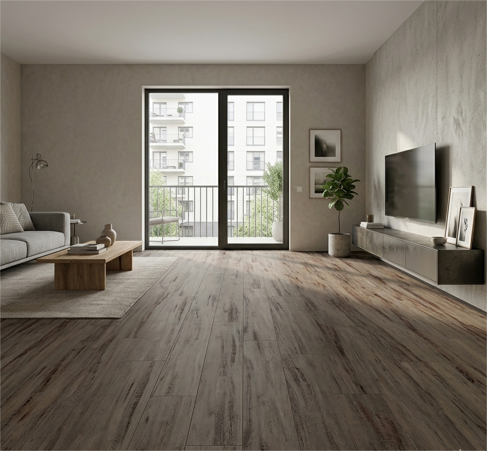 Piso Lamosa Madera Congo Fd Café 18X55Cm Pq6398, (Precio Por Metro)