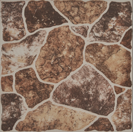 Piso Empedrado Cafe 44x44 1.92mt Lempera14hg (precio por metro)