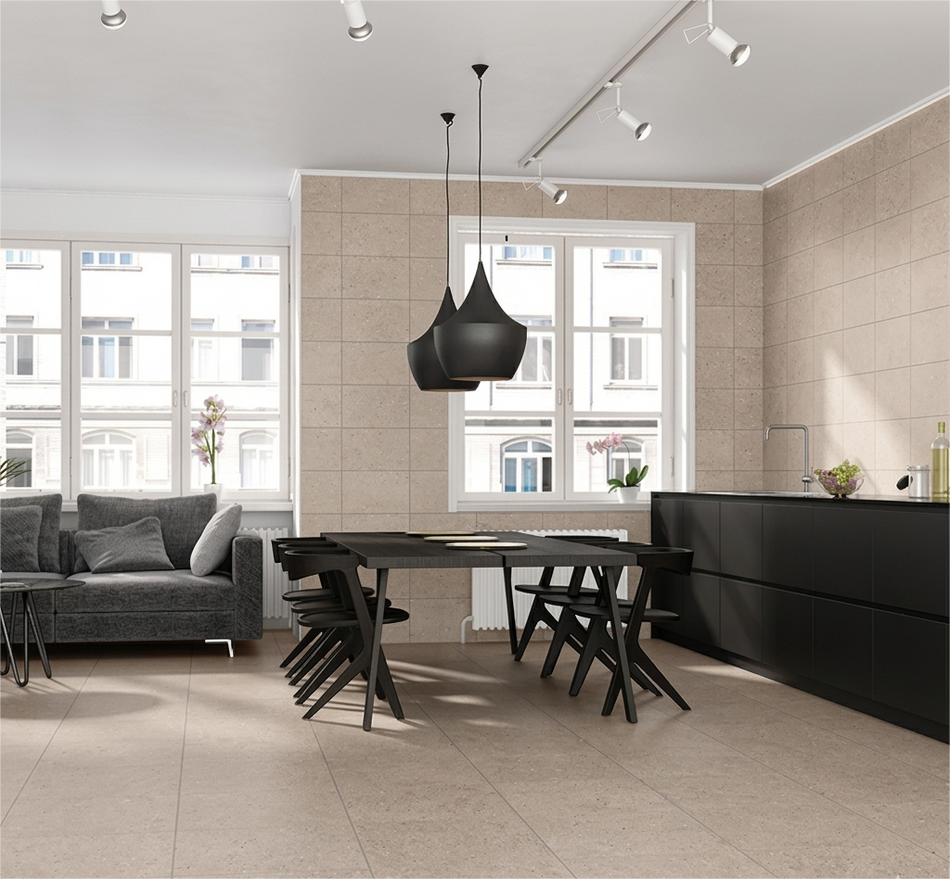 Muro Basalty Fd Beige 25X40 1.50Mt (precio por metro)