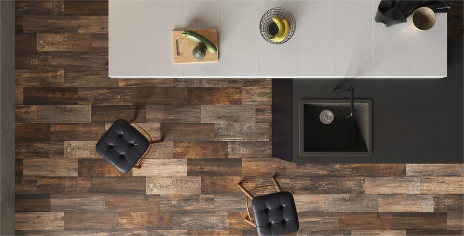 Piso Trinity Wood Mix Dark 18X55 1.69Mt (precio por metro)