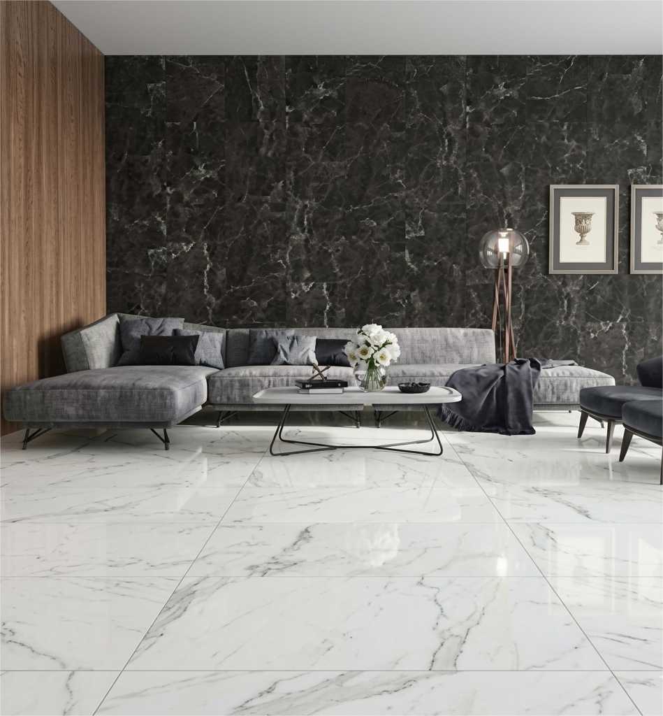 Porcelanico Artica Stone  Blanco Mate Rectificado 59.3X119.0Cm 1.41Mt Lartic11Lbv (precio por metro)