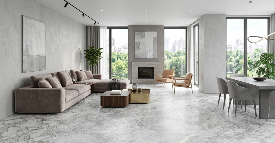 Porcelanico Pisani Pulido Gris Rectificado 59.3X119.0Cm   1.41Mt Lpisanp1Lbi (precio por metro)