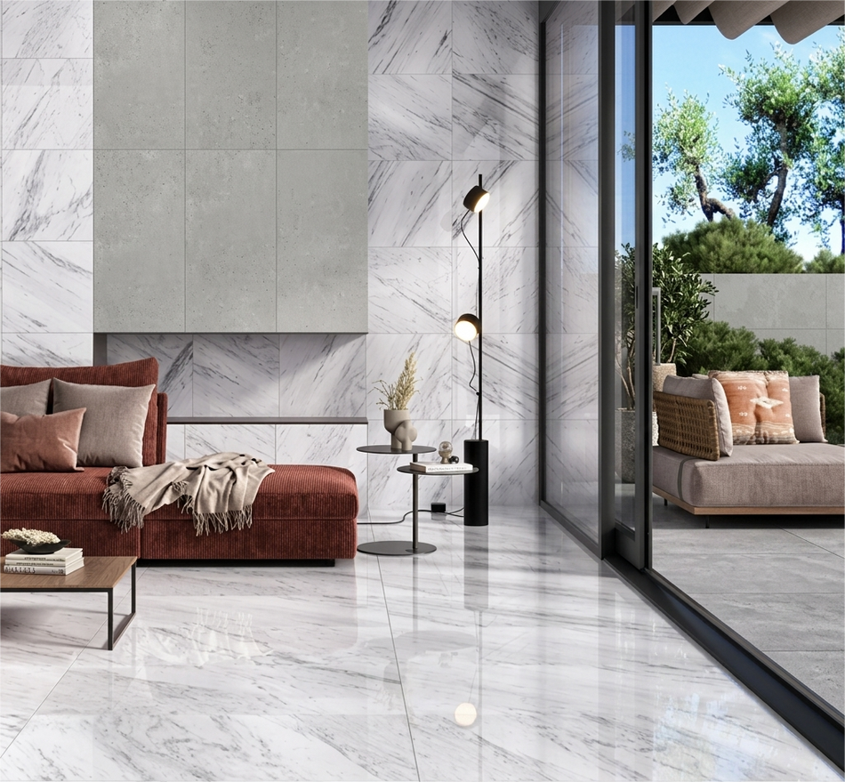 Porcelanico Artica Stone Pulido Blanco Rectificado 59.3x59.3cm 1.41mt Lartica16iv (precio por metro)