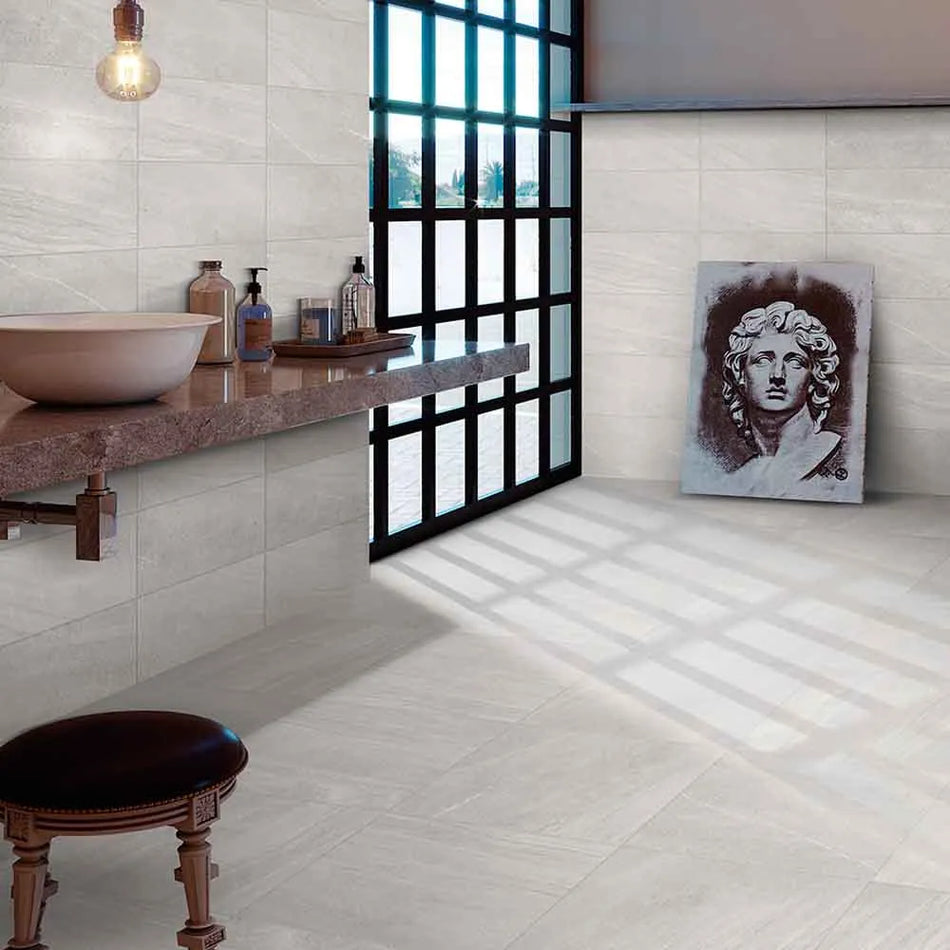 Piso Cerámico Amur Gris 44X44 Cm Lamosa Cobertura: 1.92 M² Por Caja Pq69012, (Precio Por Metro)