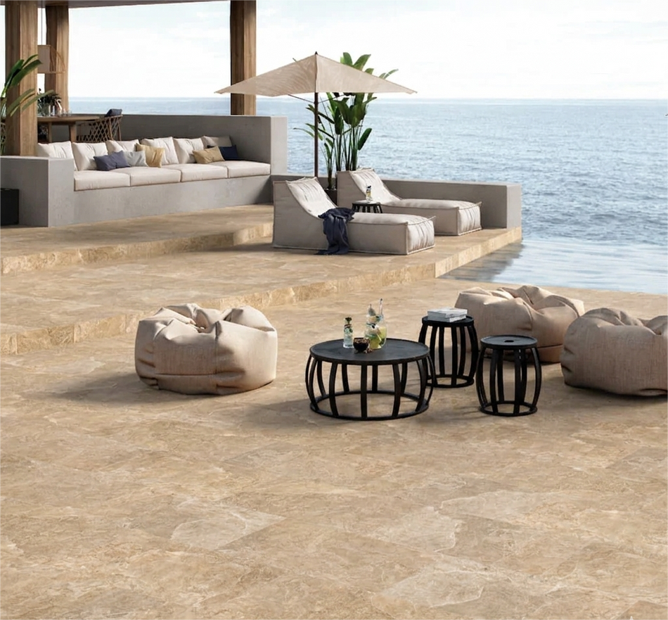 Piso Cer Mate Roca August Fd Beige 1a 45x90 1.62mt Laugnue19ai (precio por metro)