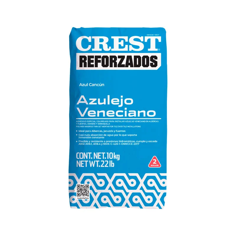 Azulejo Veneciano Azul Cancún Crest Pr2204