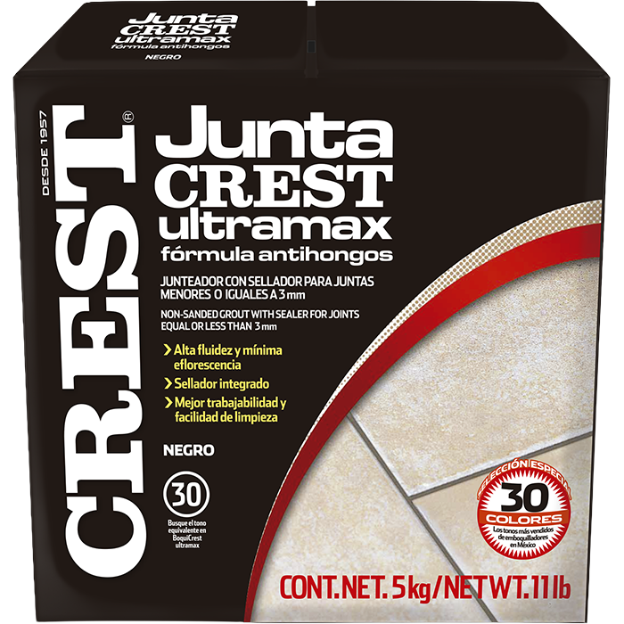 Juntacrest Ultramax Negro 5 Kg Pr2210