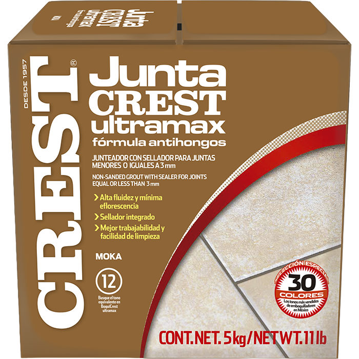 Juntacrest Ultramax Sin Arena Moka 5 Kg Crest Pr2220