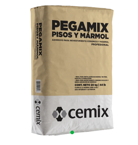 Adhesivo Gris Pisos Y Mármol 20 Kg Cemix Pr40033