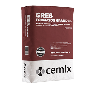 Adhesivo Gres Formatos Grandes 20 Kg Cemix Pr4194
