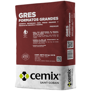 Adhesivo Gres Formatos Grandes 20 Kg Cemix Pr4194