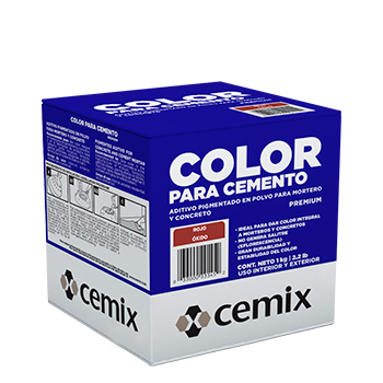 Cemencrom Rojo Óxido 1Kg, Color Para Integrar Al Cemento Pr4315