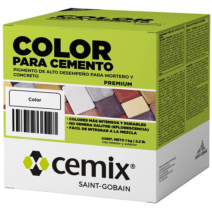 Cemencrom Turquesa 1Kg, Color Para Integrar Al Cemento Pr4493