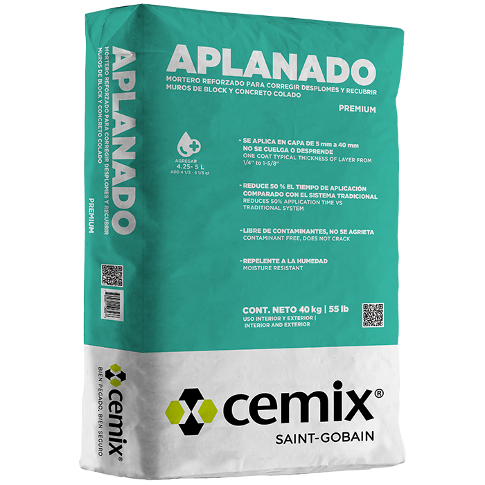Aplanado Mortero Cemix 40Kg Pr4496