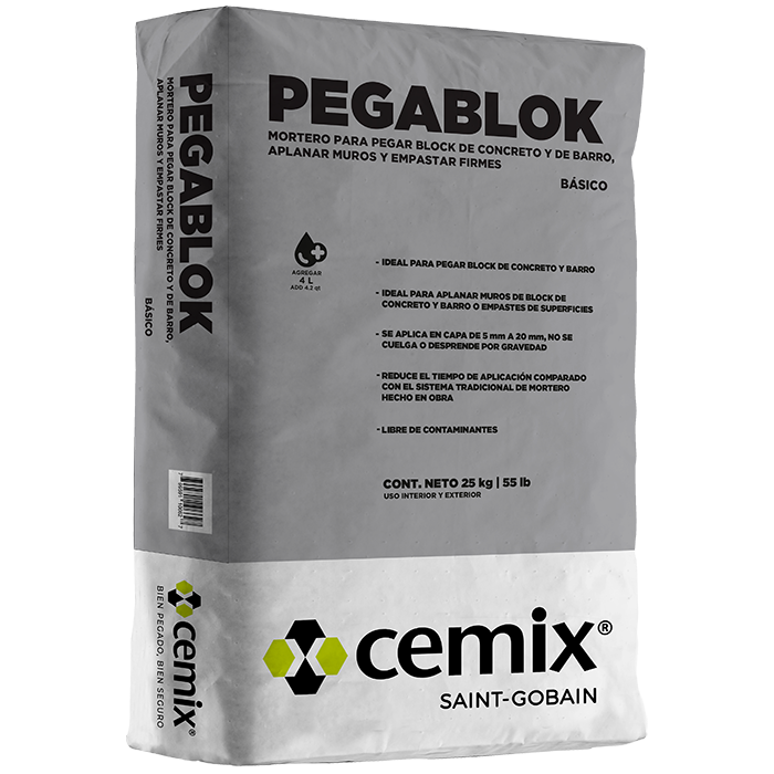 Pegablock 40 Kg, Modelo 30468, Cemix