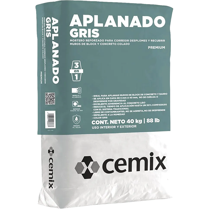 Aplanado Cemix Gris 40 Kg Pr4568