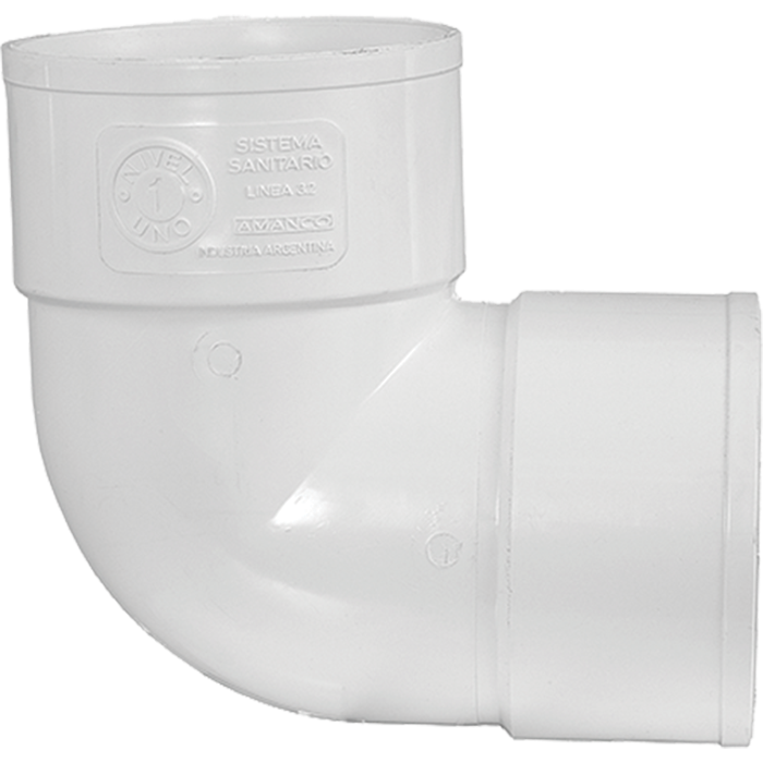 Codo Sanitario 90 Grados Cementable 38Mm Pt5009