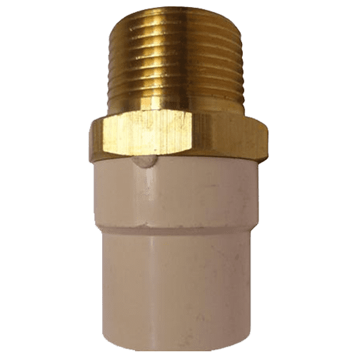 Adaptador Macho Cpvc Con Inserción Metálica De 1/2“ 13 Mm Pt6442
