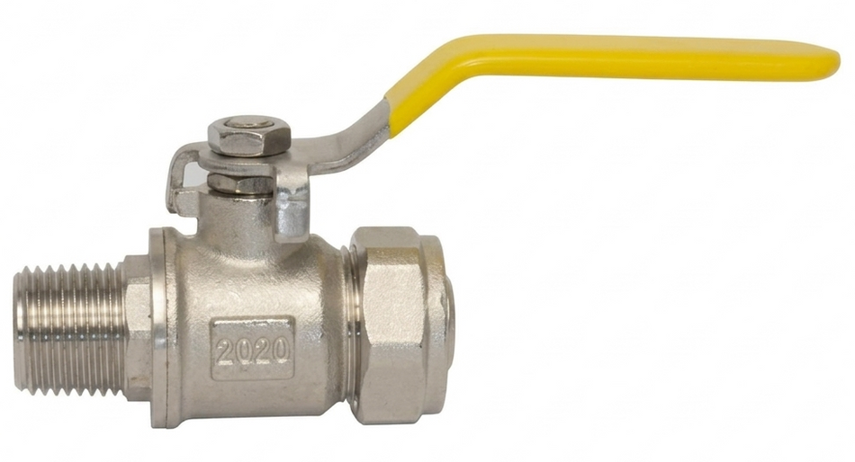 Válvula de Inserción para Gas de Latón 3/4 x 3/4 Cg-Vi22-Cc PT75034