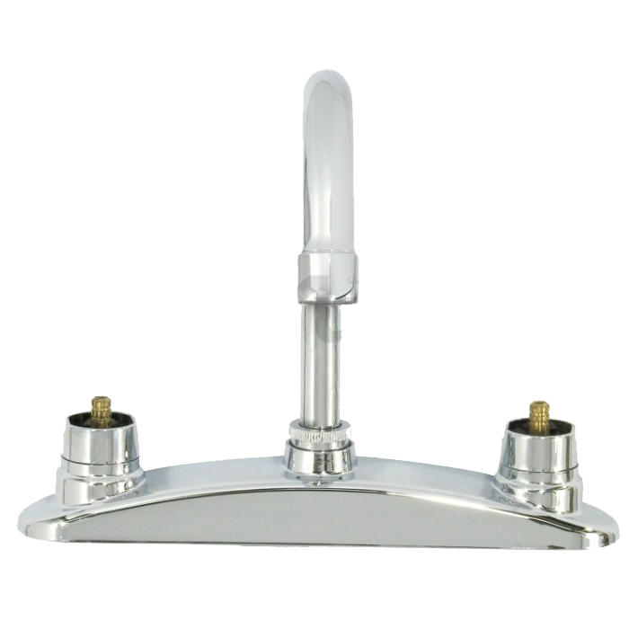 Mezcladora Para Fregadero De Piso Sin Manerales, Acabado Cromo, Modelo 318, Urrea