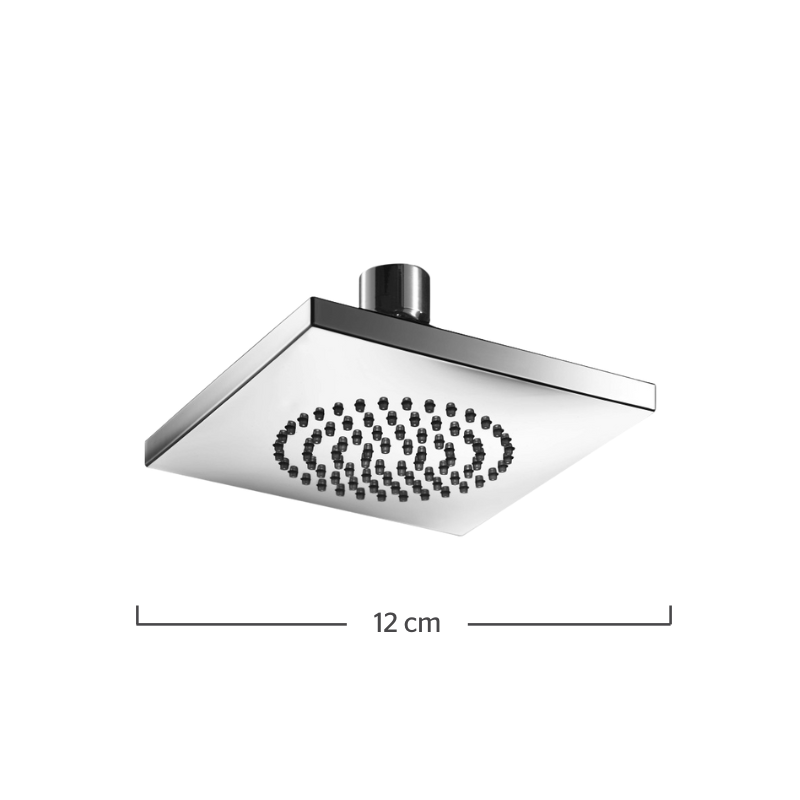 Regadera Cuadrada Urrea 3030 Clásica de 12 cm Acabado Cromo, PV0703