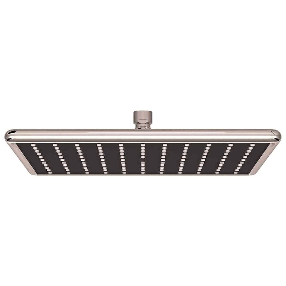 Regadera Cuadrada Urrea de 30 cm Negro Cromo Premium 2224, PV0747