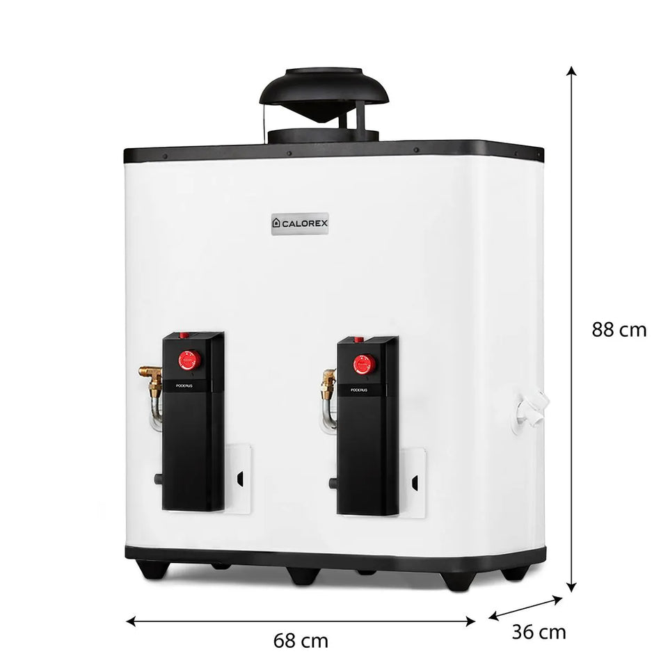 Calentador De Paso Gas Calorex Poderus 15 Gas LP 15 L/Min 3 Servicios PV1185