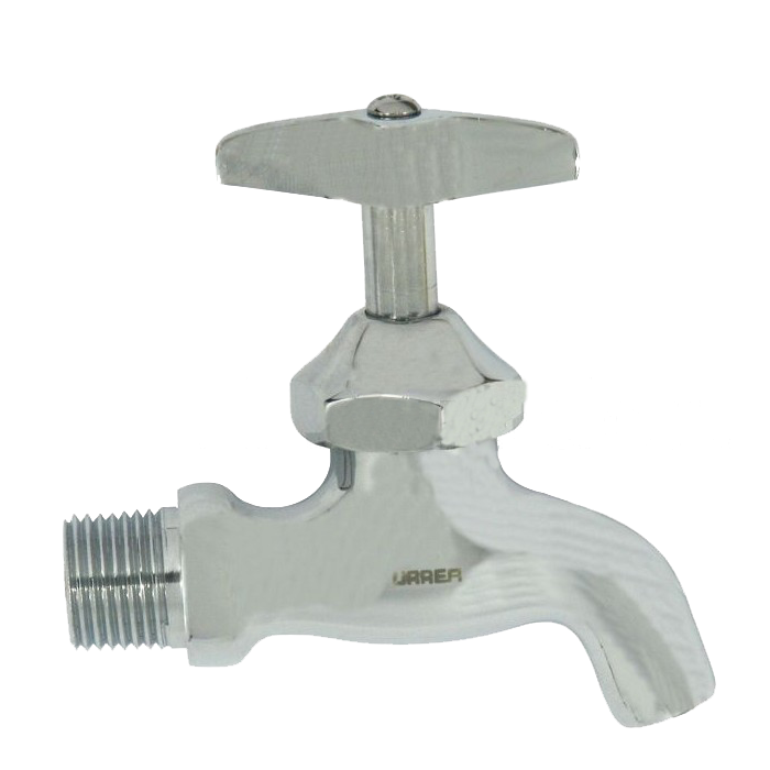 Llave De Agua Con Pico Cromado, Modelo 18Cr, Urrea