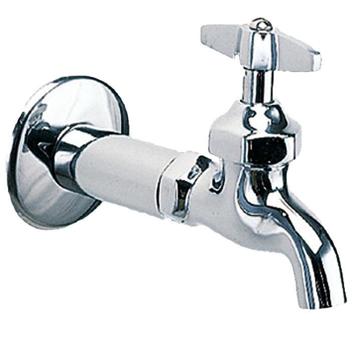 Llave De Nariz Urrea Con Niple Y Chapetón Acabado Cromado Pv2074