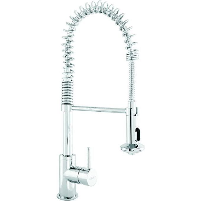 Monomando Urrea Para Cocina Latón Cromado Pv20840