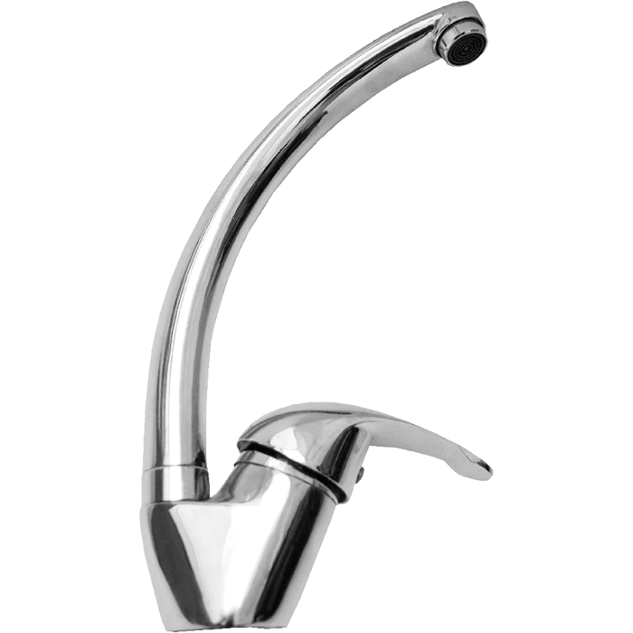 Monomando Dica 4080 Para Cocina Cuello Alto Acabado Cromo