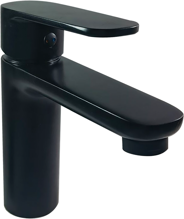 Monomando Mediano para Lavabo 15 cm Negro Mate Hpr-001-Mb, PV22118