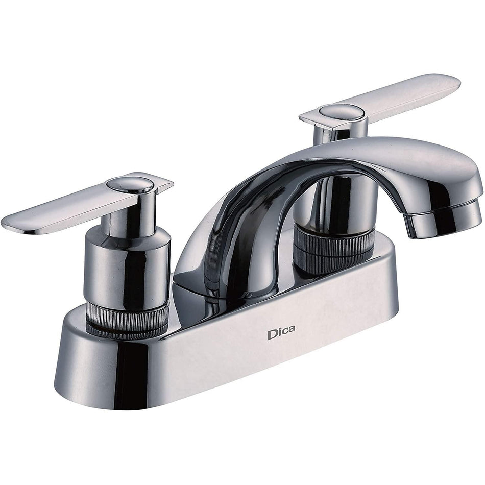 Mezcladora Ecológica Para Lavabo 4Pulg Con Cubierta Y Manerales Tipo Palanca, Modelo 4056, Dica