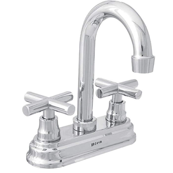 Mezcladora Para Lavabo 4Pulg Con Manerales, Modelo 4061, Acabado Cromo, Dica