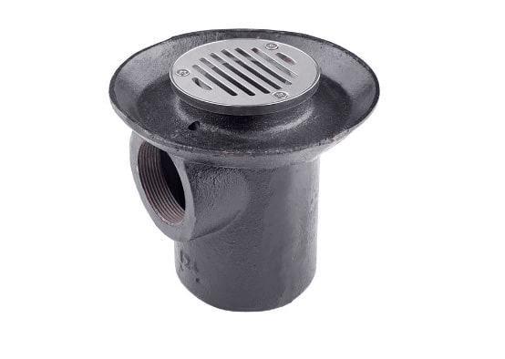 Coladera De Hierro Con Rejilla Redonda De Acero Inoxidable, Modelo 124, Urrea