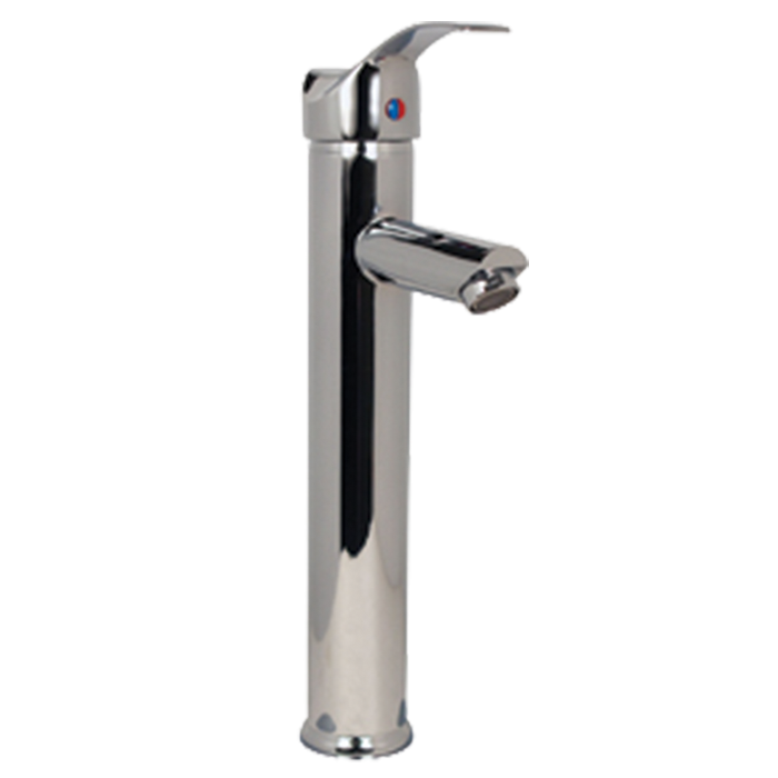 Mezcladora Monomando Rugo Largo Para Lavabo Cromo Pv6014