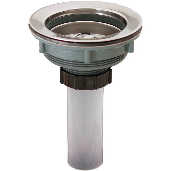 Contracanasta Plástica Con Cubierta De Acero Inoxidable Y Tubo De Plástico 13-Pp Pv6022