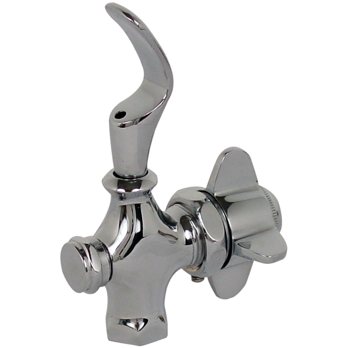 Llave Para Bebedero Control Automatico Acabado En Cromo 16Bb Rugo Pv6039