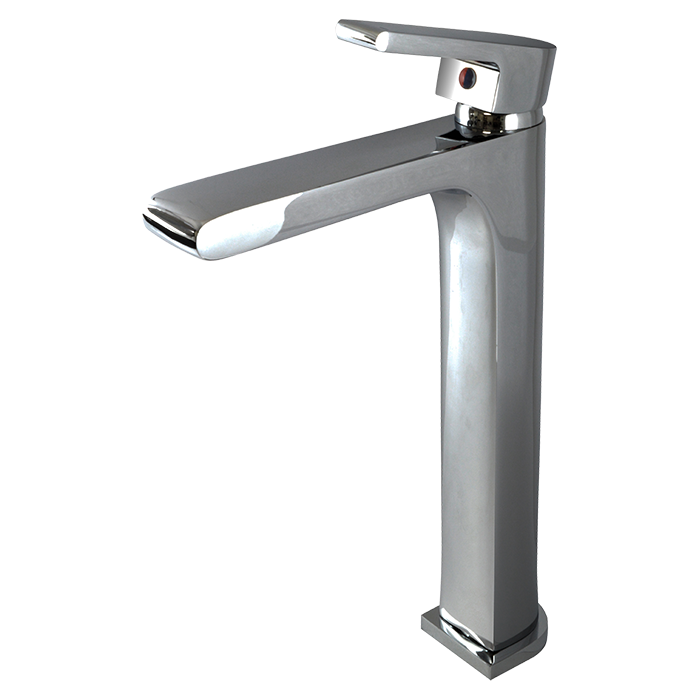 Monomando Alto para Lavabo Acabado Cromo RUGO PV6250
