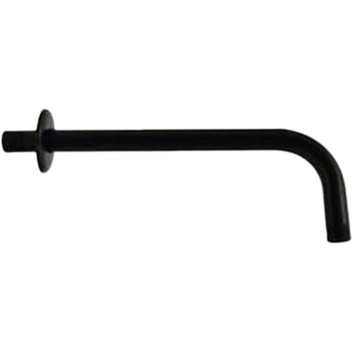 Brazo Regadera Redondo 25cm Latón Negro RUGO PV6344
