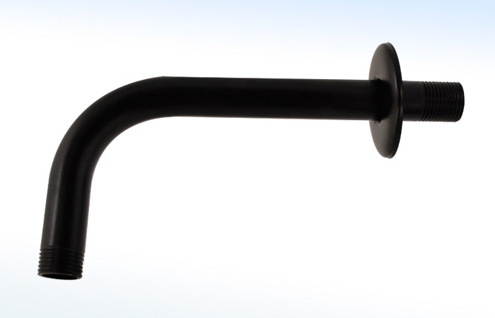 Brazo para Regadera Redondo 20.2 cm Acero Inoxidable Negro 45Cfn, PV6377