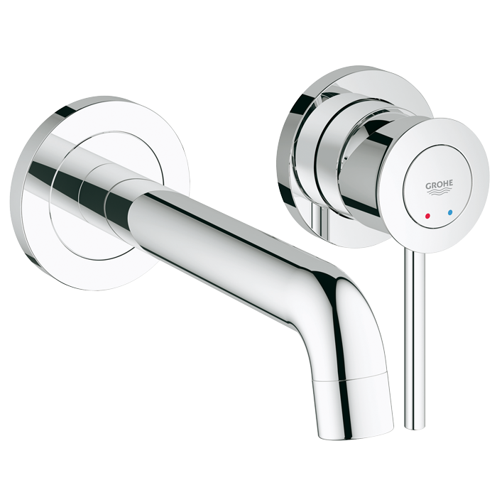 Bauclassic Monomando De Pared Sin Desagüe Con Válvula Cromo Pv9639