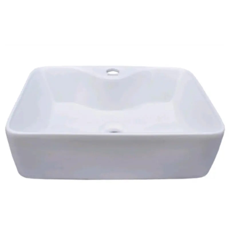 Lavabo Ovalín de Sobreponer Florencia Blanco Cerámica con Contra, PX2836