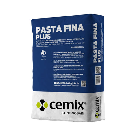 Pasta Fina Plus Blanco 20kg - CEMIX