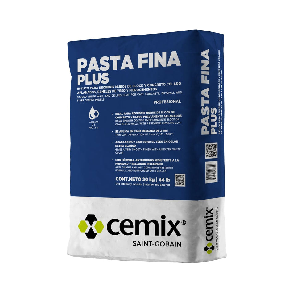 Pasta Fina Plus Blanco 20kg - CEMIX