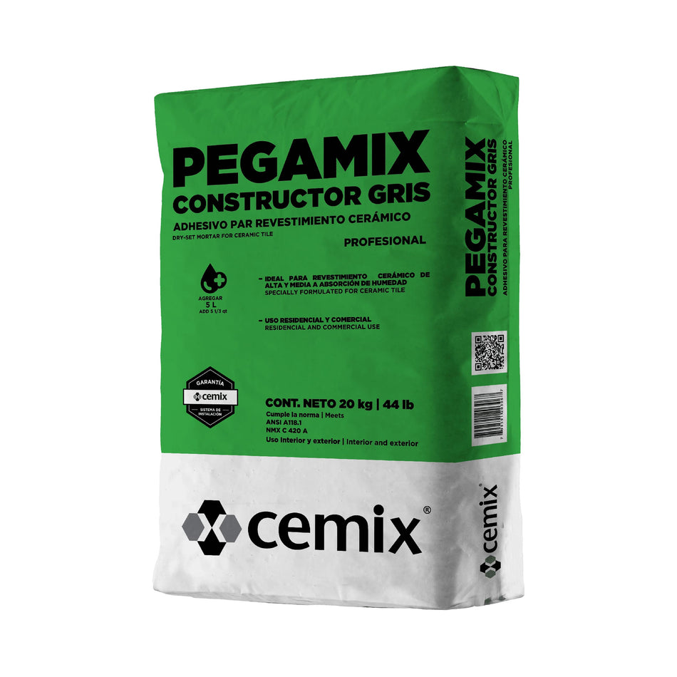 Pegamix Constructor Gris 20kg - CEMIX
